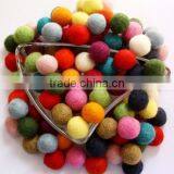 100 % Wool Handmade Felt Ball Christmas Nursery Felted Garland thumbnail-1