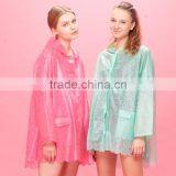 Wholesale Eva/tpu Raincape Women Lace Raincoats thumbnail-1
