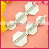 Latest cheap pair of clear metal shoe clips for ladies shoe WSC-304