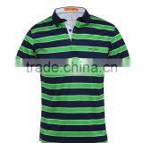 Men's 100%cotton Stripe Softtextile t Shirt Polo thumbnail-4