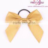 grosgrain ribbon bow on wine bottle