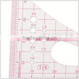 Kearing Flexible Plastic 1/4 Triangle Scale Rulers for Measure Built-in Calibration for Engineering Surveying#8514 thumbnail-3