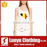 Cowl Neck Tops Ladies Cotton Tank Top Custom Printing thumbnail-1