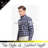 2016 New Style Casual Fashionable 100% Cotton Custom Cut and Sew Flannel Gingham Mens Shirt With Long Sleeve thumbnail-3