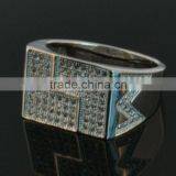 2012 Silver Micro Pave Rings -- HWJewelry Factory thumbnail-1