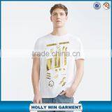 Fashion Design Golden Printed Custom t Shirt Men thumbnail-1