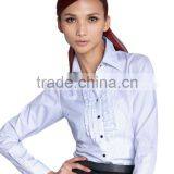 Wholesale Women Button Down Denim Office Shirt Fashion 2016 thumbnail-5