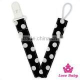 Wholesale OEM Service Cheap Both Side Pattern Printed Cotton Baby Feeding Holder Pacifier Cilps thumbnail-3