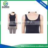 2016 High quality free style black color ladies tank top sports wear tank top with cheap price