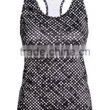 OEM Nylon Lycra Ladies Tops Images Women Fitness Workout Tank Tops thumbnail-2