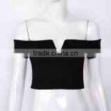 Fashion Women Top off Shoulder Nightclub Top thumbnail-3