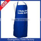 OEM High Quality Blue Cooking Apron Design Your Logo Printed thumbnail-1