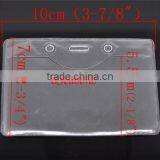High Quality Clear Horizontal Plastic Business ID Card Badge Holder thumbnail-3