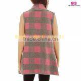 Plaid Waterfall Vest thumbnail-3