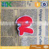 Alphabet Letter R Patch Uniform Embroidered Patch Sew Iron on Badge Applique Red Letter Towel Patch thumbnail-1