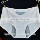 White Black Ice Silk Period Brief Panties /zhangje 10 Color Seamless Period Panties Underwear / Top Quality Panties