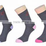 PLAIN SOCK WITH COLORFUL TOE SOCKS