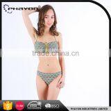 < OEM> Women Extravagant Fancy Bikini Swimsuit Women Bikini With Stripe Top thumbnail-4