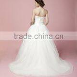 Newest Glamorous Embroidered A-Line Sweetheart Neckline and Sleeveless Floor-Length Lace Wedding Dress AS28102 thumbnail-2