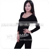 Bamboo Seamless Lace Neck Designed Undergarment Suit