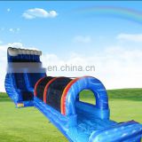 blue crush wave inflatable water slide and slip