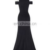 Kate Kasin Full-Length Cap Sleeve Long Black High Split Prom Dress KK001017-1 thumbnail-5