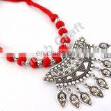 Fashion Party Wear Silver Plated Necklace- Gypsy Style Silver Plated Necklace-Oxidized Plated Necklace thumbnail-2