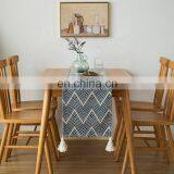 2019 Modern Design Dining Table Decoration Jacquard Runner Table Cloth Fringed Table Runner thumbnail-2