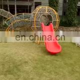 rope net crawl for children game with outdoor playground
