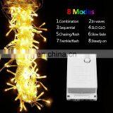 Christmas Garland LED Curtain Icicle String Lights 4m 96 Leds Drop Party Garden Stage Outdoor Decorative Fairy Light thumbnail-6