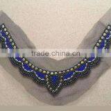 0521L High Quality Beaded Neck Trim,beaded Neck Trim for T-shirt,wholesale Beaded Neck Trim thumbnail-2