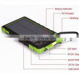 2015 High Quality 8000mAh Waterproof Solar Power Bank, Solar Cell Power Bank thumbnail-3