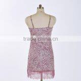 100% Poly Woven Ladies Print Camisole With Lace thumbnail-2