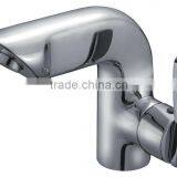 Deck Mounted Single Hole Faucet Ceramic Valve Core Wash Basin Taps thumbnail-1