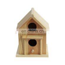 Garden Custom Promotion Gift Finished Classical Wooden Carved Bird House thumbnail-2