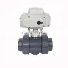 CTB-005 50NM 220V UPVC PVC 12V Motorized Plastic Ball Valve for Water HVAC