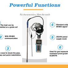 Portable Gas Mass Heat Flow Meter Modbus Communication Connection thumbnail-5