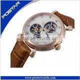 Thin Casual Wristwatch Japan Men Genuine Leather Watch