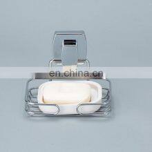 Super Powerful Vacuum Suction Cup Soap Dish - Strong Steel Sponge Holder for Bathroom & Kitchen Chrome thumbnail-2