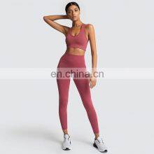 Yoga Bra Set 2021 Winter New Jumpsuit Women Fitness & Yoga Wear Zipper Yoga Set thumbnail-4