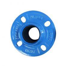 SOLID ISO2531 En545 Round Di Ductile Iron Quick Flange Adaptor for HDPE PVC PE Pipes