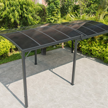 3*6m Extensionable Carport Canopy With Curtain and Net thumbnail-2