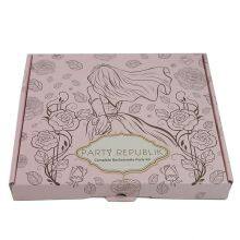 Pink Shipping Cardboard Carton Corrugated Beautiful Packaging Small Business Products Gift Mailer Boxes Delivery thumbnail-3