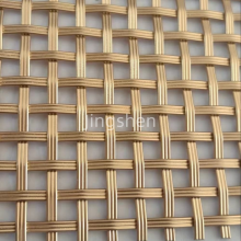 Construction Metal Mesh, Bronze-colored Decorative Metal Wire Mesh, Suitable for Furniture. thumbnail-5