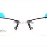 Style Colored Design Full Frame Metal TR90 Changeable Temple for Women Eyewear thumbnail-3