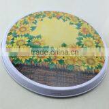 Pretty Hot Selling Round Metal Tin Tray thumbnail-6