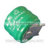 Nimh 3.6v 230mah,2.4v 350mah Nimh Battery Pack