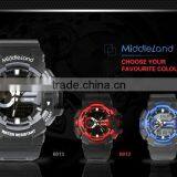 MIDDLELAND ABS Plastic Alarm Clock Young People Vogue Digital Sports Watch MODEL-8013