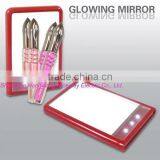 New Arrival Mini Foldable LED Cosmetic Makeup Mirror (PC-8530)