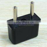 Black Copper US to EU AC Power Plug Travel Converter Adapter thumbnail-6